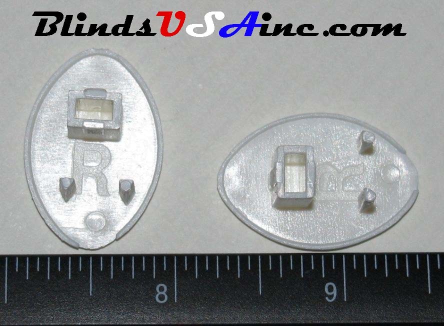 Roller Shade Bottom Rail End Caps - color white, image 3