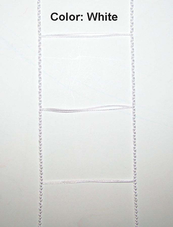2 inch horizontal blind ladder card, color white