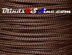 2.2 millimeter cord, poly shade cord, color brown