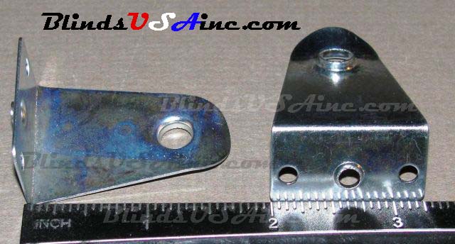 Horizontal Blind 2 inch metal Hold Down Brackets, #HD-2IN, measurements