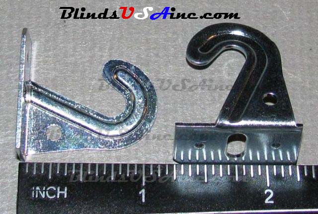 Mini Blind metal Hold Down Brackets, #HD-B140, measurements