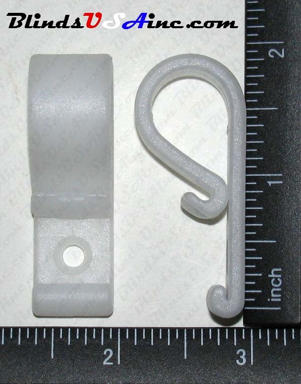Universal Cord Guide Chain Retainer P-Clip White Plastic, item # COR-129
