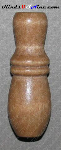 Hourglass Wood Cord Tassel - Large Oak