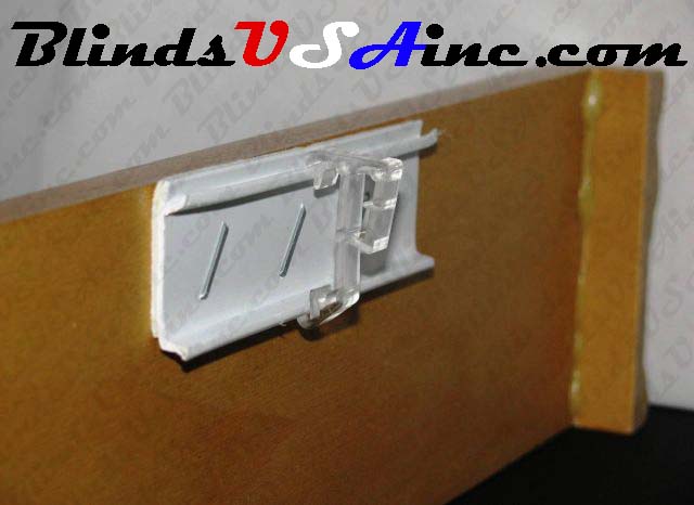 Display photo shows item # HCL-HW2 attached to support strip, support strip is attached to valance