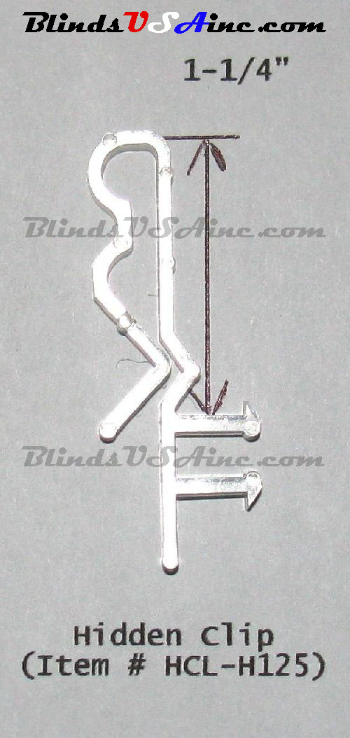 Item # HCL-H125 has 1-1/4 inch clearance