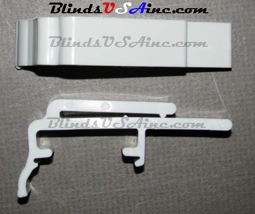 Dust Cover Valance Clip, will fit graber G-lite and other 1-3/8 inch headrails