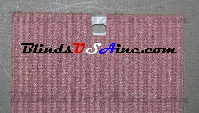 Fabric vane with Insert