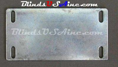 Vertical Blind Macrame Fabric 4 inch Vane Metal Pocket Weight, Item # VRT-PWT400-4H