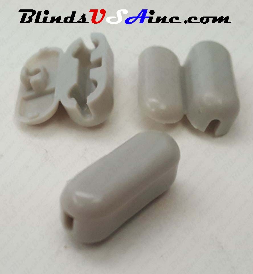 #10 Plastic Bead Chain Connector, color gray