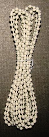 Continuous Chain Loop, #10 Plastic Bead, Color Ivory