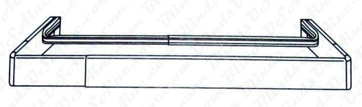 Kirsch 2-1/2 Continental rod and plain rod combo, Item # CONT-Rod-680