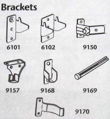 Curtain Rod Mounting Brackets