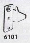 Kirsch locksem oval rod brackets, single curtain rod wall brackets, kirsch part # 6101-061, image1