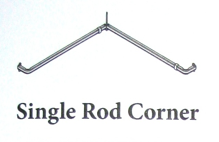 Kirsch Single Corner Curtain Rod