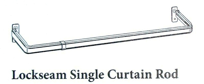 Kirsch Lockseam Single Curtain Rod, 1-1/4" Clearance