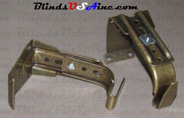 Decorative drapery rod hardware