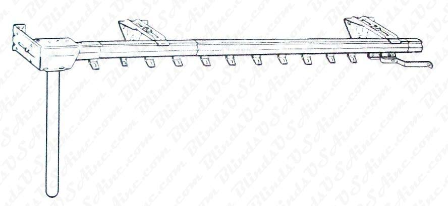 Kirsch Superfine Single Traverse Rod, one way draw corded left