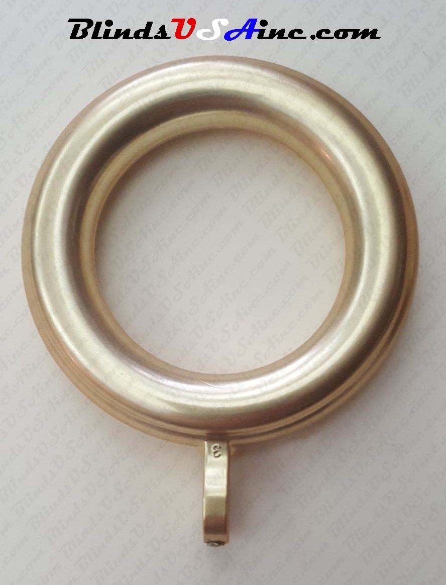 Kirsch Cafe Rings with Eyelet, pack of 6, finish brass, Item # DCRng-27010-110, Part # 27010-110