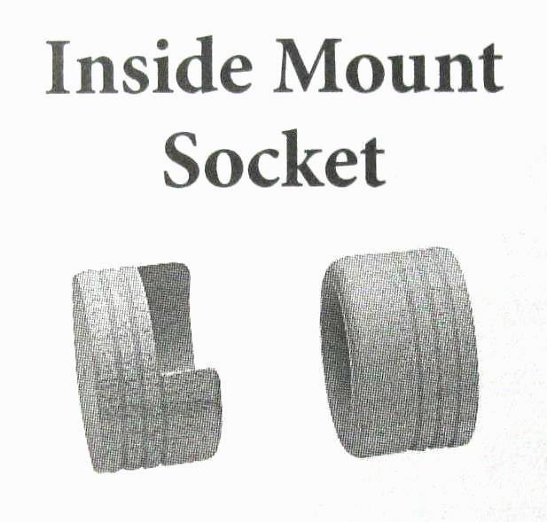 Kirsch Wood Trends 1-3/8" Pole Inside Mount Socket