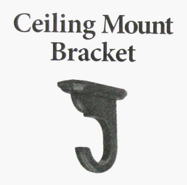 Kirsch Wood Trends 1-3/8" Pole Ceiling mount Bracket, 9 finishes