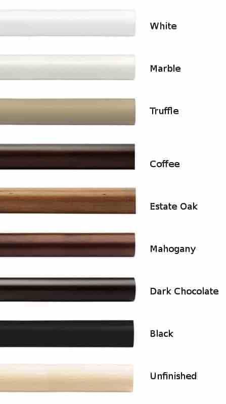 Kirsch wood trends color finish chart