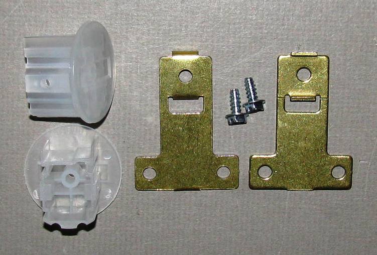 Kirsch Designer Metals Finial Plug Kit, 2 plugs, 2 Brass finish retainers and screws