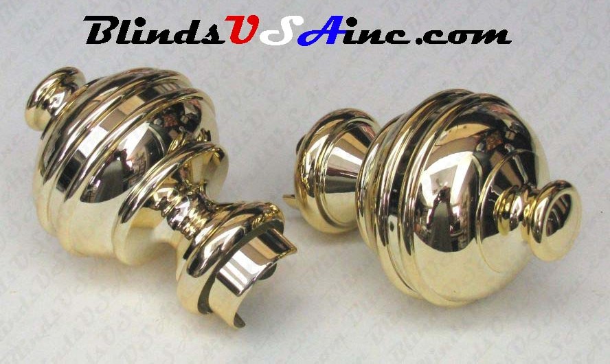 Graber Plug In Finial Windsor, Finish Brass